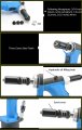 Borntun Air Rivet Gun 1 4 Inch Npt Self Suction Pneumatic Hydraulic Pop Pull Riveter Heavy Duty Riveting Tools