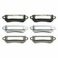 Metal Label Pulls With Fasteners By Tim Holtz Idea-ology 6 Per Pack 1-3 16 X 2-1 4 Inches Antique Finishes Th93015 