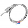 Temperature Sensor Probe K-type Stainless Steel Thermocouple 1 2 Npt Detachable 3-pin Connector With 2m 6 6ft Cable Rtd