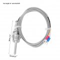 Temperature Sensor Probe K-type Stainless Steel Thermocouple 1 2 Npt Detachable 3-pin Connector With 2m 6 6ft Cable Rtd