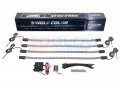 Ledglow 4pc White Led Wheel Well Fender Accent Neon Lighting Kit For Cars Trucks 6 Patterns Music Mode 24 Water Resistant