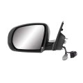 Door Mirror For Jeep Compass 2007 2021 Driver Side Power Glass Heated Foldaway Textured Black Paint To Match Cover Chrome Trim 