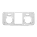 Chrome Plastic Sleeper Dome Light Cover For Kenworth Model 67033 Silver Clear Lens Interior Truck 