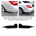 Rear Bumper Lip Diffuser Spoiler Glossy Black High Hardness Abs Material Fit For C Class W204 Amg Line 2008 2014 With Adhesive