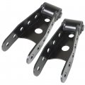 Wflnhb Black 6400 Rear Lowering Shackle Kit Replacement For Chevy Dodge Ford And Gmc
