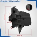 Black Windshield Washer Fluid Reservoir Tank With Pump Without Sensor Replacement For Maxima 2016-2023 Altima 2013-2017