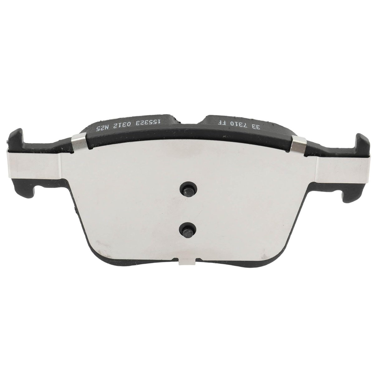 Rear D2255 Ceramic 4pcs W Hardware Disc Brake Pad Set