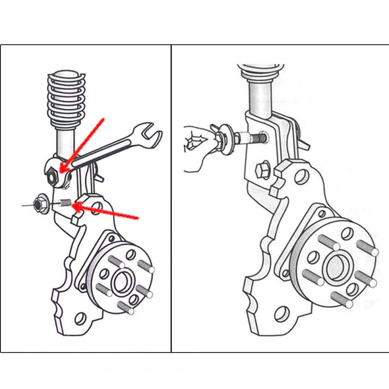 14mm Cam Bolt 4 Pcs Wheel Alignment Camber
