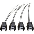 Set Of 4 Premium Fuel Injector Connector Pigtails For 1994 To 2001 Nissan Infiniti Wh1004x4