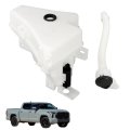 Windshield Washer Fluid Reservoir Tank With Pump And Tube For Tundra 2022 2023 2024 White Replacement 86301-0c030 