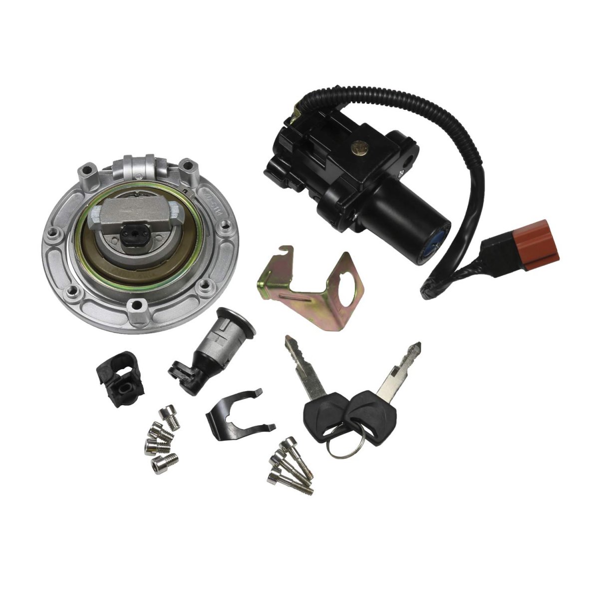 Ignition Switch Fuel Gas Cap Seat Lock Kit Replacement For Honda Cbr1000rr 2008 2014 And Cbr600rr 2007