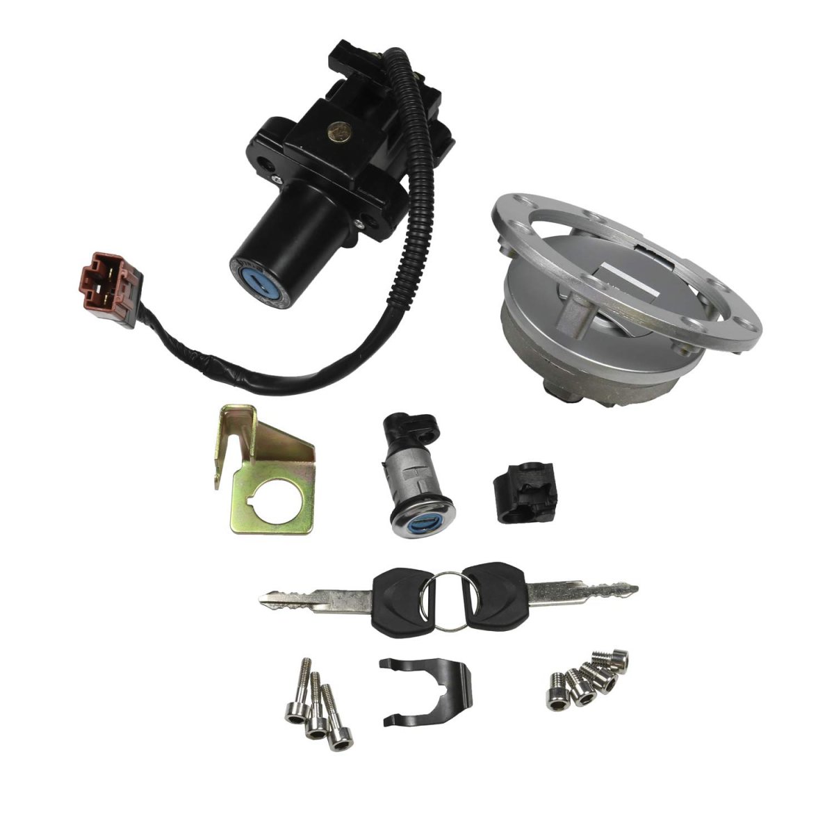 Ignition Switch Fuel Gas Cap Seat Lock Kit Replacement For Honda Cbr1000rr 2008 2014 And Cbr600rr 2007