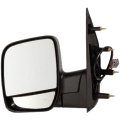 Door Mirror Assembly Driver Side For Ford E 150 And 350 Club Wagon 2003 2004 2005 Power Non Heated Textured With Puddle Light 
