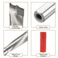 Uxcell Brad Point Drill Bits For Wood 15mm X 68mm Left Turning Carbide Woodworking Carpentry Drilling Tool
