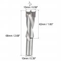 Uxcell Brad Point Drill Bits For Wood 15mm X 68mm Left Turning Carbide Woodworking Carpentry Drilling Tool