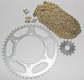 Gold Oring Chain Sprocket Fit Yamaha 2007 09 14 Yz450f 07-14 Wr450f 13 51 116l 