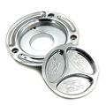 Xkh- Motorcycle Chrome Keyless Gas Cap Twist Off Fuel Tank For 2008-2012 Suzuki Hayabusa Gsx1300r 2003-2008 Sv650 Sv650s Sv1000