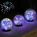 Xksinmy Solar Globes For Outside Balls Garden Crackle Glass Globe Lights Lawn Decor Yard Backyard Outdoor Decorations Pathway 