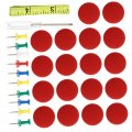 Milisten 50pcs Repair Carport Buckle Roof Liner Pin Carcan Headliner Rivets Car Kit Holder Red The Iron