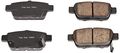 Z16 Replacement Ceramic Brake Pads Rear 16-1103 For Acura Tl 2009 To 2014 And Honda Ridgeline 2006 Low Dust Metallic Style 