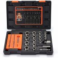 Rexbeti 41-piece Impact Bolt Extractor Screw Set And Stripped Remover Case With 16-piece 10-piece Hss Drill Bit Spiral 4 Piece 