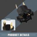 A Absopro Headlight Headlamp Bulb Socket Adapter B28v-51-0a3 B28v-51-0a3a For Mazda 3 2004-2009 Plastic Black Set Of 2