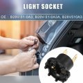 A Absopro Headlight Headlamp Bulb Socket Adapter B28v-51-0a3 B28v-51-0a3a For Mazda 3 2004-2009 Plastic Black Set Of 2