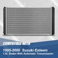 Dpi 13685 Factory Style 1-row Cooling Radiator Compatible With Esteem 1 6l Sedan At 95-00 Aluminum Core