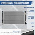 Dpi 13685 Factory Style 1-row Cooling Radiator Compatible With Esteem 1 6l Sedan At 95-00 Aluminum Core