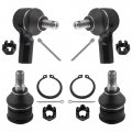 Boxi 2 Lower Ball Joints Outer Tie Rod Links Fit For Honda Element 2003 2004 2005 2006 2007 2008 2009 2010 2011 Not Sc Models 