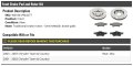 Front Semi Metallic Brake Pads And Rotor Kit For 2001 To 2007 Chryslerwn Country Fits 2003 To Models With Rear Disc Brakes