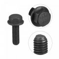 Uxcell Metric M8x25mm Hex Flange Bolts 5pcs 10 9 Grade Carbon Steel Hexagon Head Screws