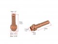Riverweld C1518 Pr0065 Plasma Electrode Long Fit Cebora Cp-50 P50 And Cb50 Cutter Torch 10pk