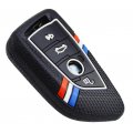 Striped Silicone Remote Key Fob Case Cover For Bmw 1 2 3 4 5 6 7 M Series X1 X2 X3 X5 X6 Z4 4 Button Protective Shell 2015 To
