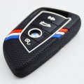 Striped Silicone Remote Key Fob Case Cover For Bmw 1 2 3 4 5 6 7 M Series X1 X2 X3 X5 X6 Z4 4 Button Protective Shell 2015 To