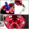 160psi Fuel Pressure Regulator Oil Filled Gauge Inline Petrol Filter Red