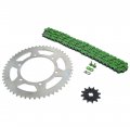 2005-2014 Fits Yamaha Tt-r230 230 Green Non O Ring Chain Sprocket Silver 12 52 112l