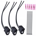 3 Pcs Ignition Coil Connector Plug With Wires Replacement For Toyota Lexus Is300 Gs300 Sc300