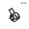 Uxcell Spring Band Type Clamp 13mm Inner Dia Fit 13 5-14 2mm Od Hose Fuel Line Silicone Tube Clips Black Manganese Steel 30pcs