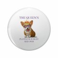 1080 Graphics The Queen S Platinum Jubilee 2022 Corgi Key Chain Double Sided Stainless Steel Keychain 