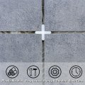 600pcs Tile Spacers 2mm 3 32 Thick Cross Shape Wall Floor Spacer Tiling Tools For Ceramic Installation Pe Plastic White