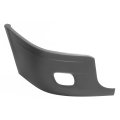 Hecasa Front Bumper End Cap For 2008-2017 Freightliner Cascadia Cover Corner Extension W Fog Light Holes Black Passenger Side 