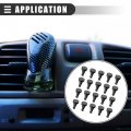 Motoforti Universal Square Head Car Air Vent Clip With Plastic Slot Auto Replacement Conditioner Outlet Clips Metal 40x24mm