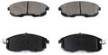 Bp653ms Front Semi-metallic Brake Pad For Trucks Precision Cut Backing Plates And Noise Reducing Shims 