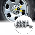 Uxcell 20pcs M12 X 1 25 Iron Zinc Plated Racing Wheel Lug Nuts Tire Rim Screw For Car
