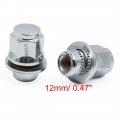 Uxcell 20pcs M12 X 1 25 Iron Zinc Plated Racing Wheel Lug Nuts Tire Rim Screw For Car