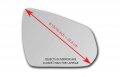 Heated Mirror Glass With Back Plate For 2010-2016 Cadillac Srx Passenger Side View Right Rh