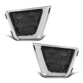 Pair Front Fog Light Covers For Jeep Renegade 2019 2023 Lh Driver And Rh Right 2pcs 6vp53lxhaa 6vp55lxhaa Black Pp Material 