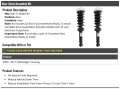 Rear Strut And Coil Spring Assembly Kit 2 Piece Compatible With 2004-2017 Volkswagen Touareg Excludes Models Air Electronic