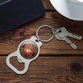 Graphics More Marines Usmc Emblem Black Yellow Red Officially Licensed Keychain With Bottle Cap Opener